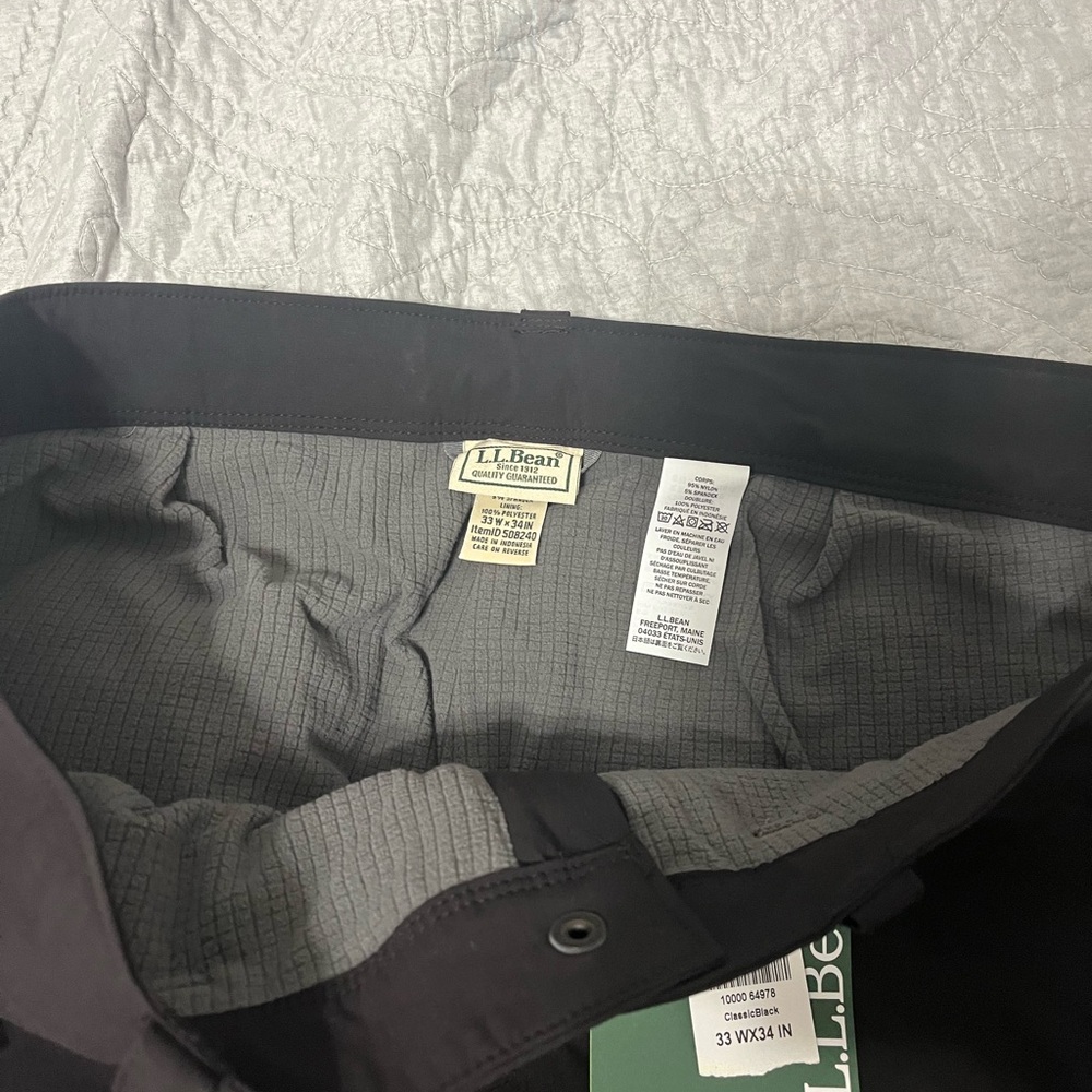 Flannel lined men’s pants - never worn with tags. Water resistant outer material